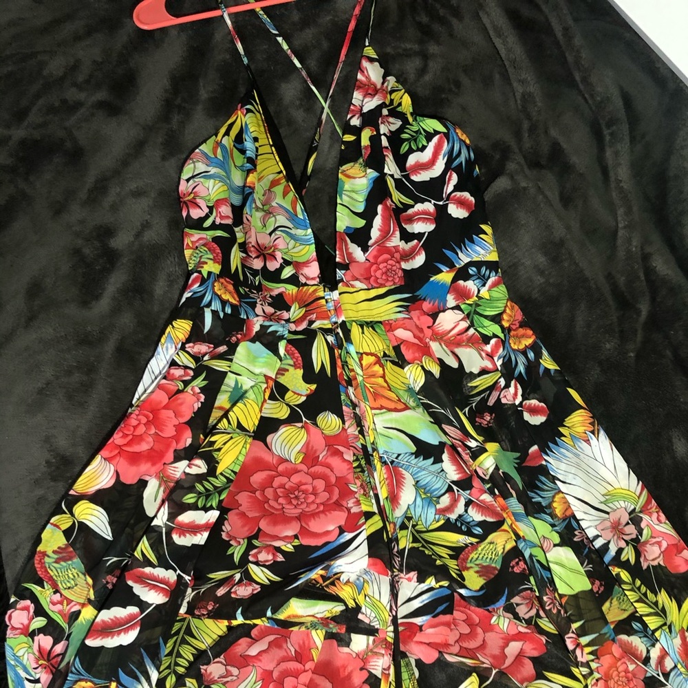 Floral romper dress
